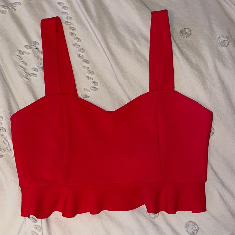Red Forever 21 Crop Top